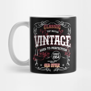 70th Birthday Gift for Men Vintage 1954 Aged to Perfection Sturgis 70th Birthday Mug